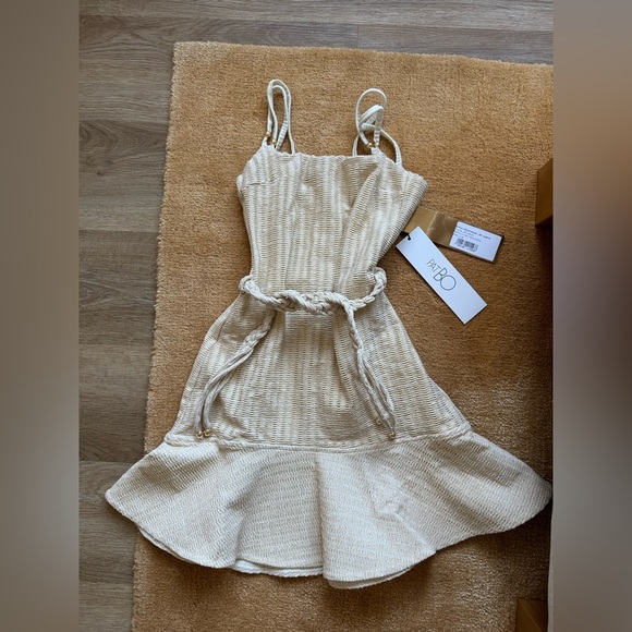 NWT PatBO METALLIC KNIT MINI DRESS - Picture 5 of 10